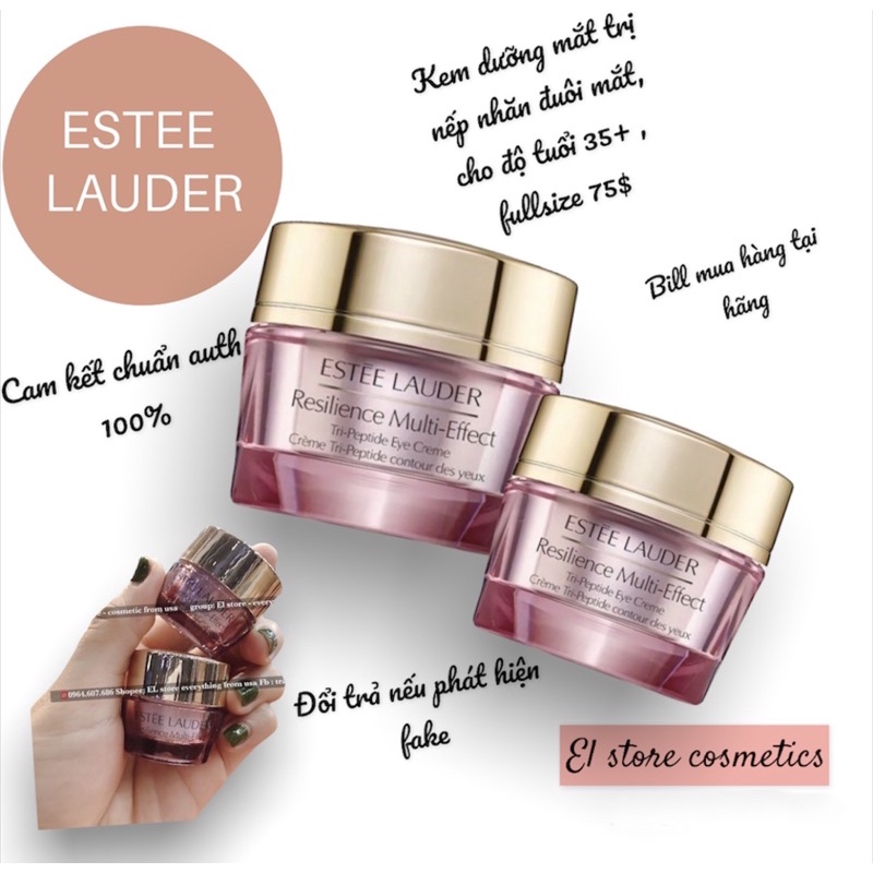Kem mắt giảm nhăn Estee lauder Resilience Lift Firming/Sculpting Eye Creme