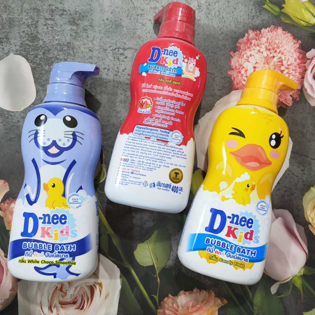 100%Sữa tắm gội Dnee Kid MÀU VÀNG cho bé 400ml Thái Lan