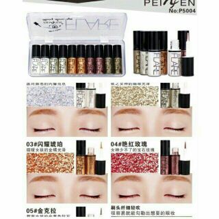 Set màu nhũ mắt Flare 10 màu