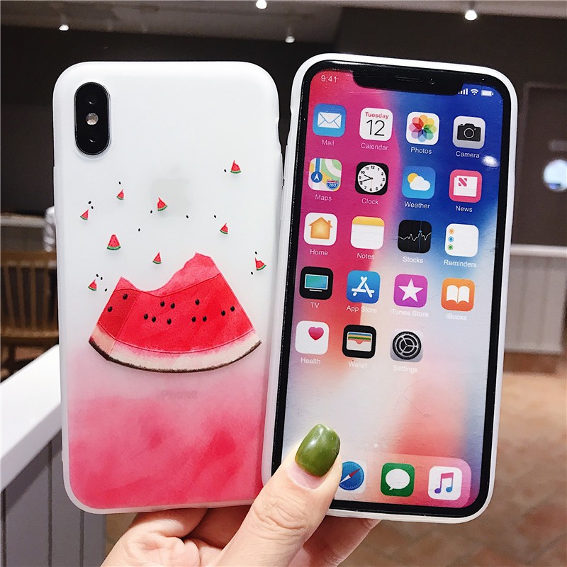 Ốp lưng điện thoại iphone phong cách dưa hấu nhẹ nhàng iPhon 6 6s 6 plus 6s plus 7 7 plus 8 X XS 11 pro max (a41b) | BigBuy360 - bigbuy360.vn