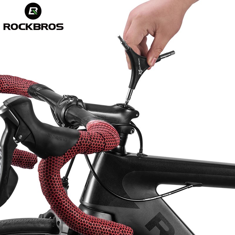 Cờ lê ROCKBROS thiết kế hình tam giác 3 trong 1 đa năng 4MM 5MM 6MM sửa chữa xe đạp