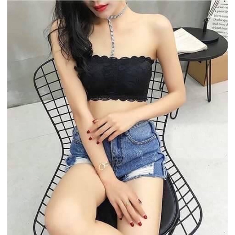 [L2M] ÁO BRA ren hoa cài sau KHÔNG DÂY có đệm mềm hàng loại 1 siêu gợi cảm dễ phối đồ