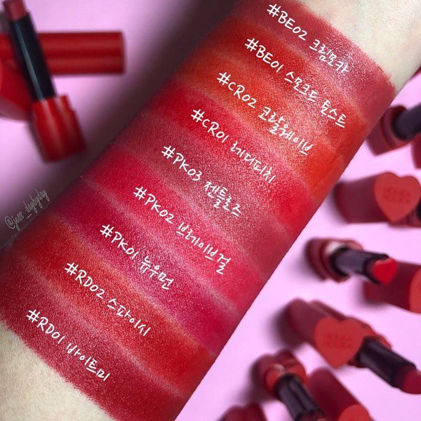 son lì trái tim holika heartcrush siêu rẻ