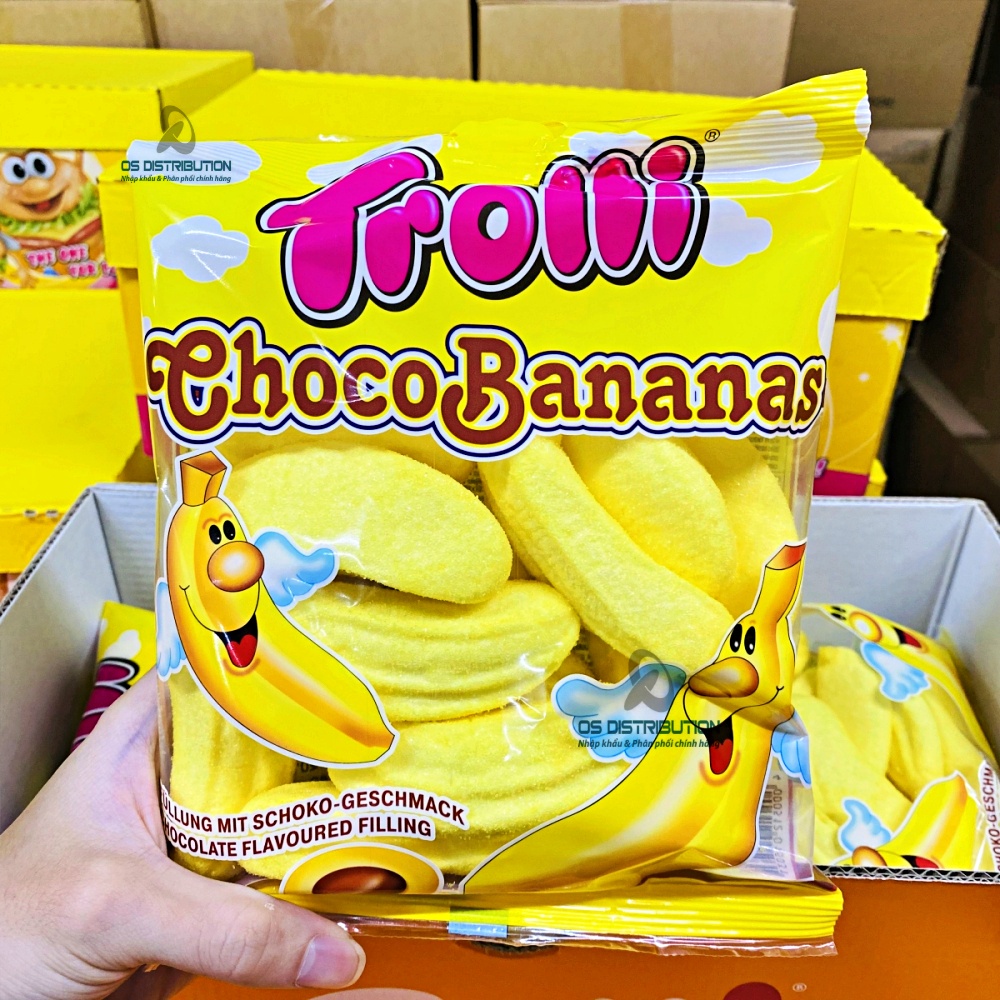 [GÓI 150G] Kẹo Dẻo Trolli Choco Banana Gói 150g - Đức