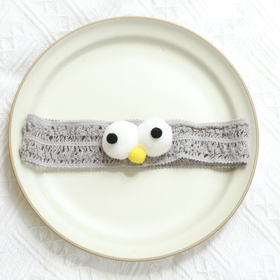 Băng đô ren hình mắt chim cho bé siêu đáng yêu