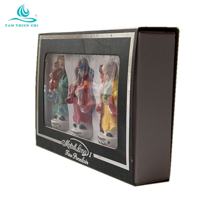 Bộ gốm sứ Tam Tiên may mắn Phúc Lộc Thọ | BigBuy360 - bigbuy360.vn