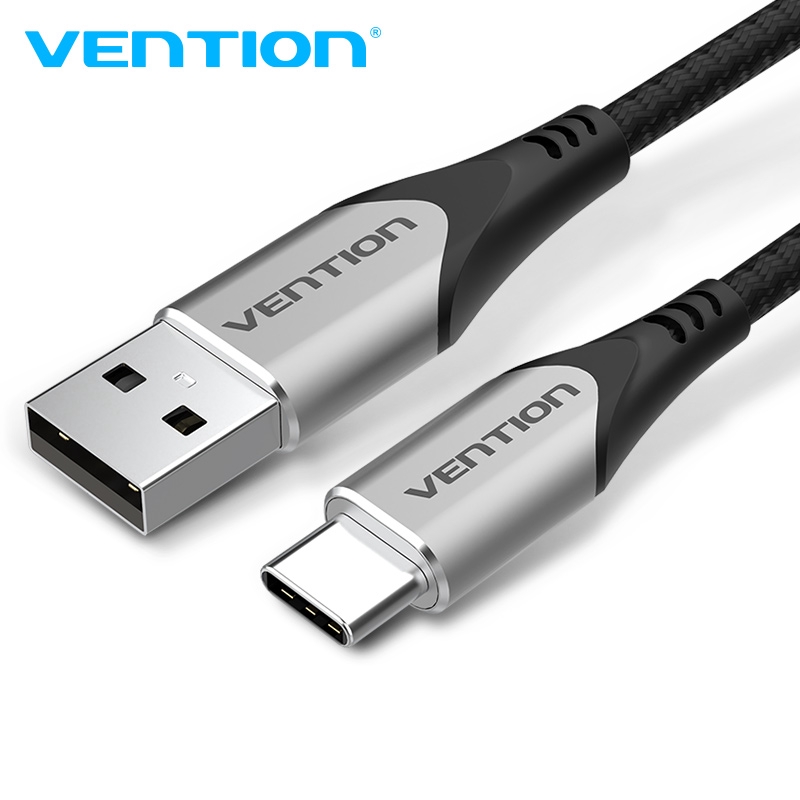 Dây cáp sạc VENTION 3A đầu USB type C sạc nhanh cho điện thoại Samsung Huawei Android | BigBuy360 - bigbuy360.vn