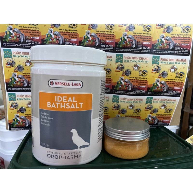 Muối tắm tinh dầu thư giãn cho chim cảnh túi lẻ 100g