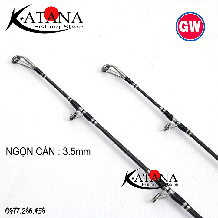 Cần GW 3 khúc chuyên câu tra bè| Jig biển Khoen Fuji - THANH LONG ĐAO