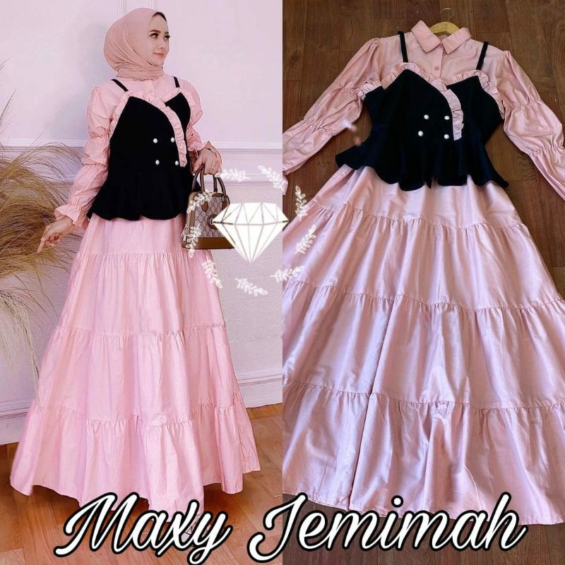 Maxy Đầm maxi 2 Trong 1 Cho Phụ Nữ Hồi Giáo Cỡ XL-3XL