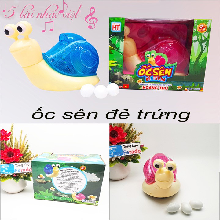 Đồ chơi ốc sên đẻ trứng có nhạc cho trẻ em