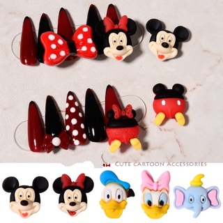 1 bộ 2 cái charm vịt donal-micky-voi trang trí móng