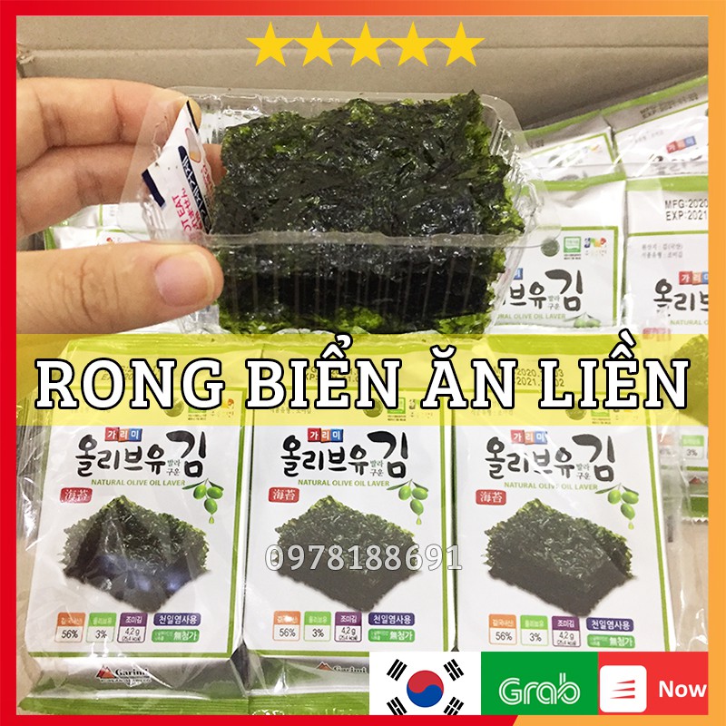 Rong Biển ăn liền Hàn Quốc Gói 4,2g – Lá kim ăn liền oliu Cho trẻ em và Người lớn - Nhập khẩu chính hãng hàn Quốc