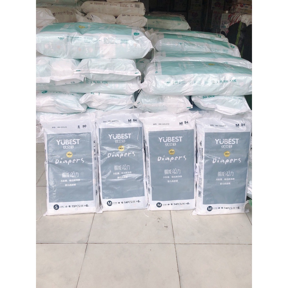 Tã/Bỉm YUBEST Gold quần Size XXL66 (>15kg)