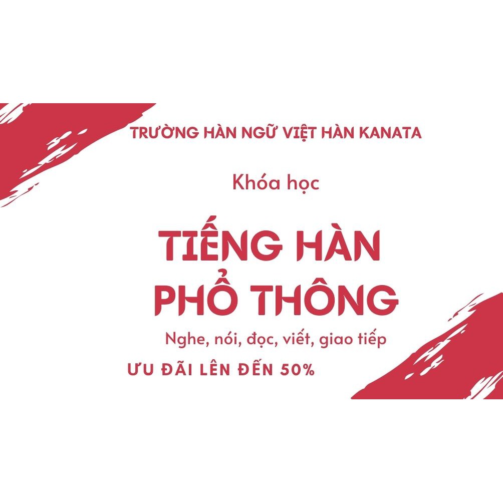 TIẾNG HÀN PHỔ THÔNG