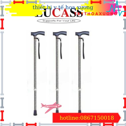 Gậy Chống 1 Chân Lucas USA B20  Tự Điều Chỉnh Cao Thấp cho người Già