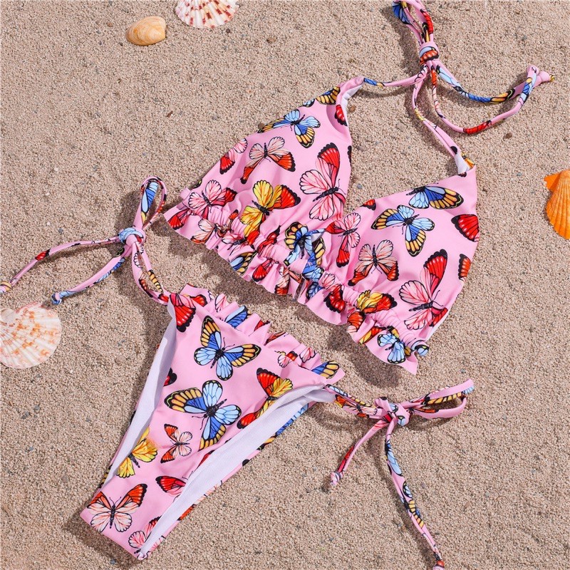 [BKN869] [BKN870] [BKN871] &lt;ÂU&gt; SET BIKINI HỒNG HỒ ĐIỆP (3 KIỂU)