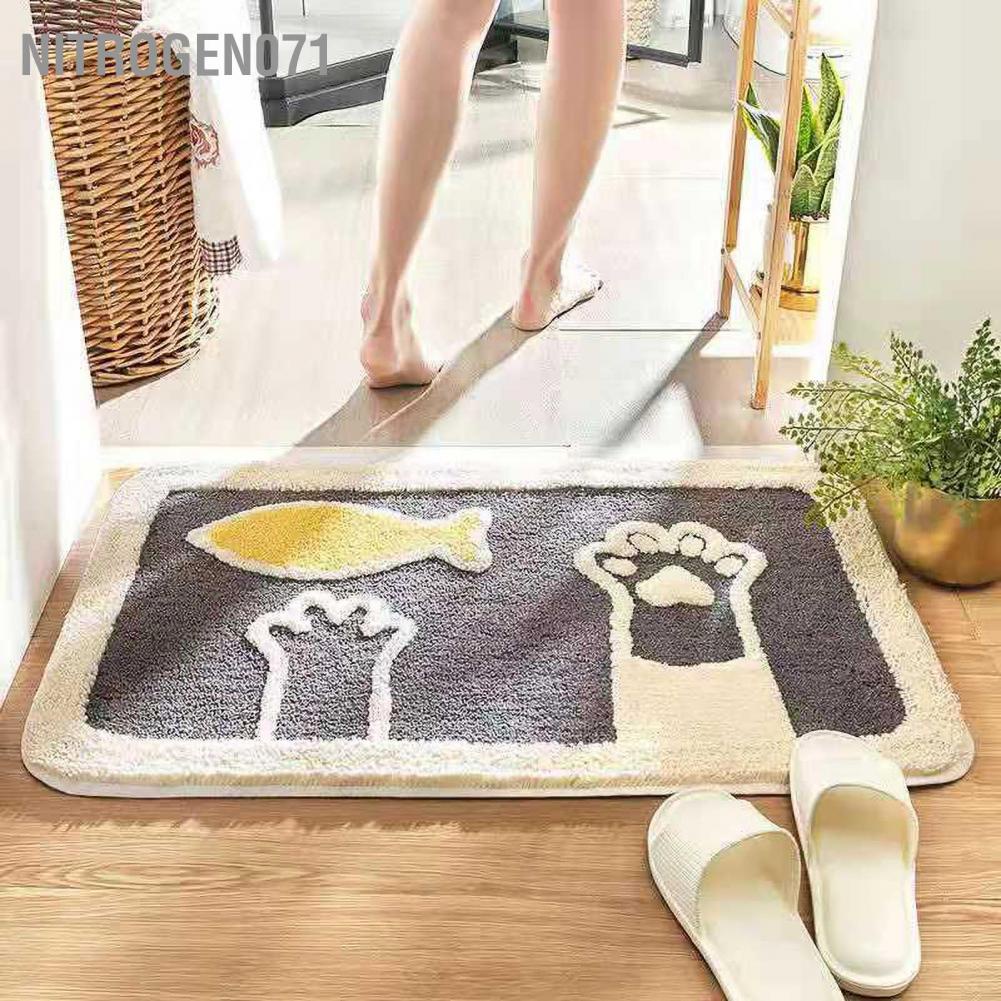 Nitrogen071 Indoor Door Mat Anti Skid Colorful Front Rug 60x40cm Entrance for House Decoration