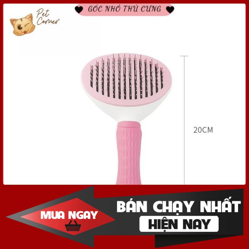 [❌GIÁ SỈ❌] Lược chải lông chuyên dụng có nút bấm nhả lông cho thú cưng (Lược chải lông, gỡ rối lông cho chó mèo) ❤️