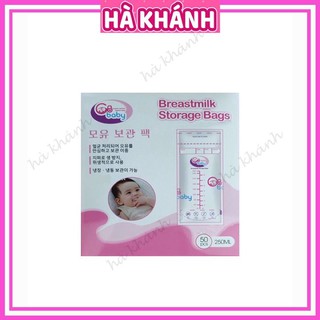 Túi trữ sữa GB Baby Hàn Quốc 250ml - Hộp 50 túi mẫu mới