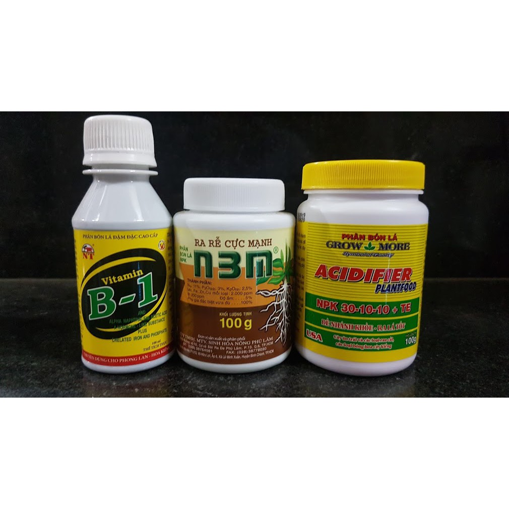 Bộ 3 siêu kich rễ ra lá khỏe ĐẶT BIỆT cho cây mới mua về ghép vào chậu