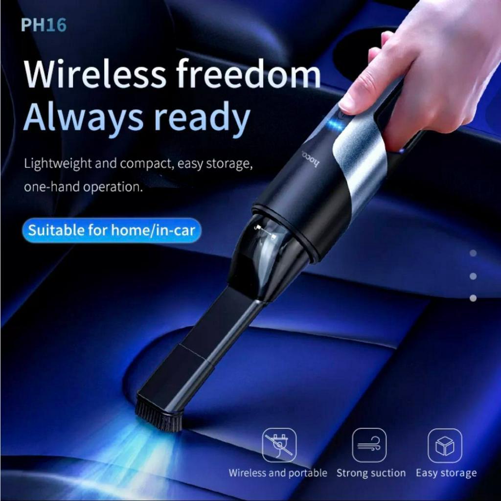 Máy hút bụi cầm tay mini xe hơi PH16 Hoco Chính Hãng