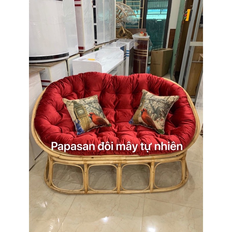 papasan đôi mây và nhựa