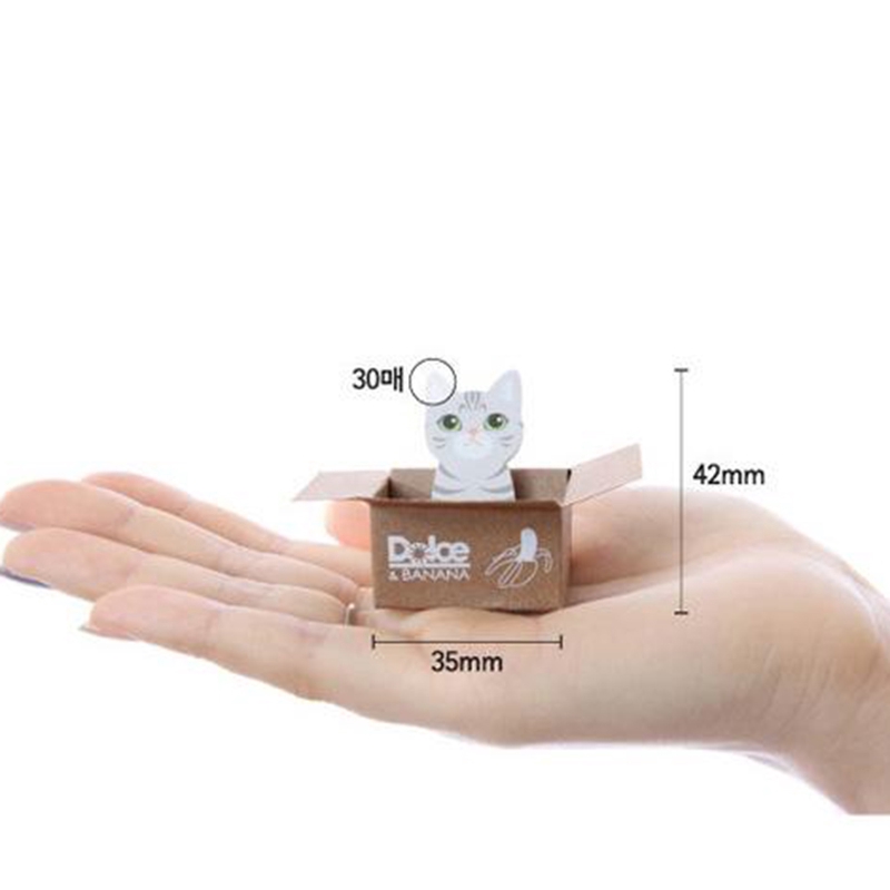 Miếng dán ghi chú kiểu hoạt hình chú mèo đáng yêu xinh xắn