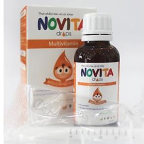 NOVITA Drop 30ml – Vitamin tổng hợp dạng nhỏ giọt cho trẻ từ 0 đến 12 tuổi, tăng cường đề kháng và hấp thu dinh dưỡng