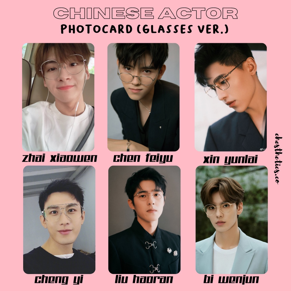 [ CHINA ACTOR ] Ảnh Card Bo Góc Diễn Viên Nam Trung Quốc - Chủ Đề Học Bá [ PHOTOCARD ]