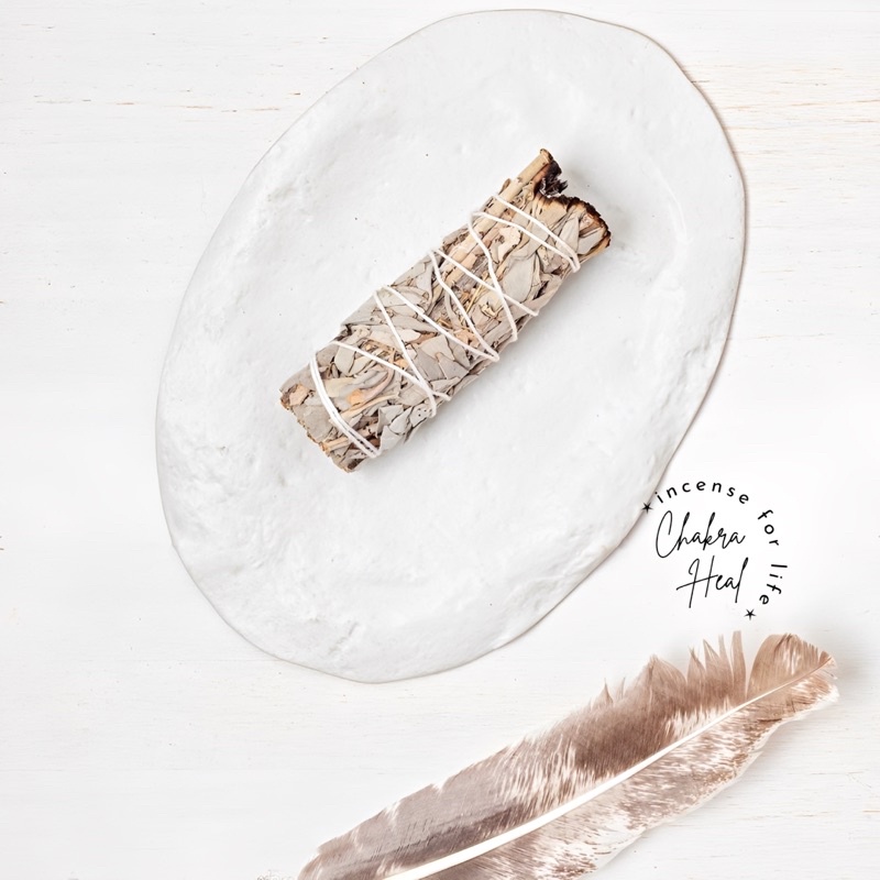 White Sage Smudge - Xô Thơm Trắng Thảo Mộc Xông Nhà Thanh Lọc Năng Lượng l Chakra Heal Incense