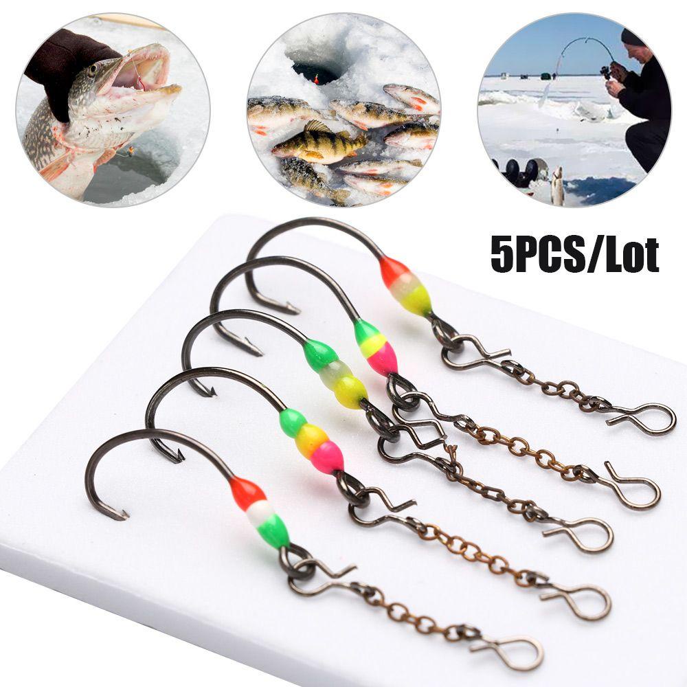 Set 5 Móc Câu Cá Dạng Chuỗi Hạt Cứng Hình Cá Voi Nhân Tạo