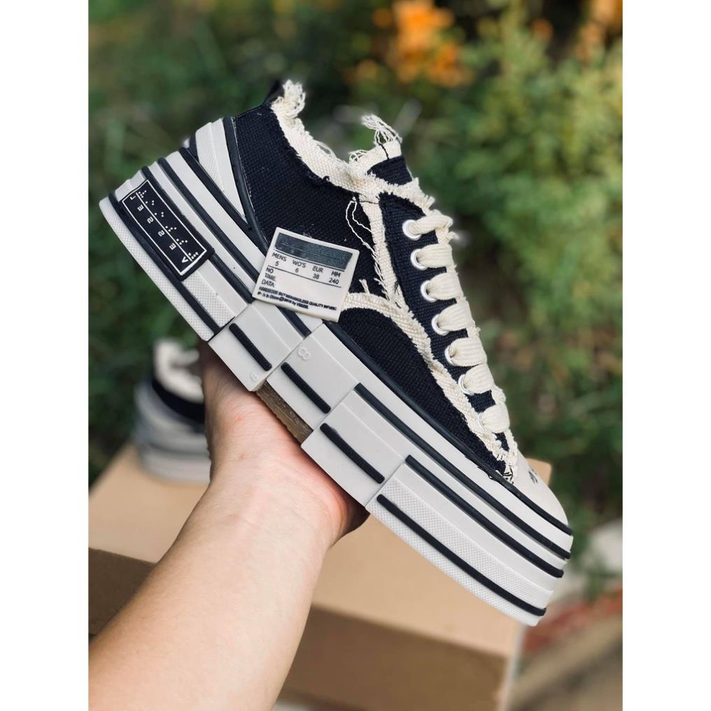 xVESSEL Giày Sneaker Nam Nữ style rách cao 3,5-4cm. RUS