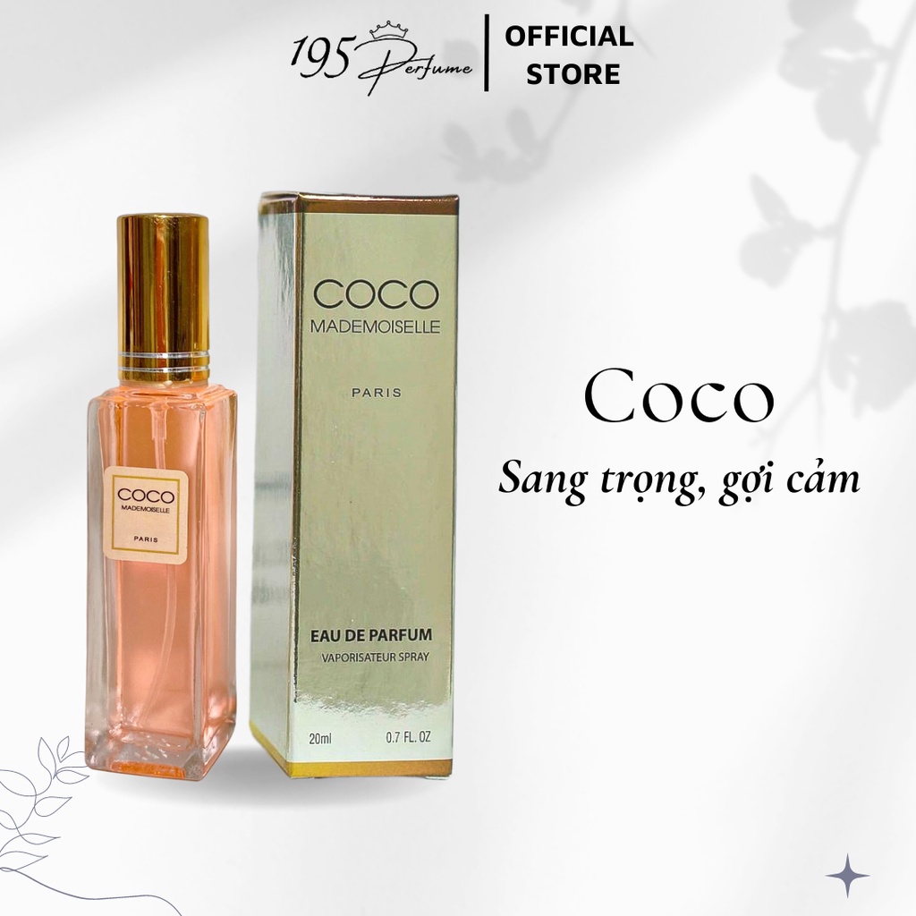 Nước hoa mini Coco ngọt trẻ trung, gợi cảm, sang trọng dạng xịt 20ml