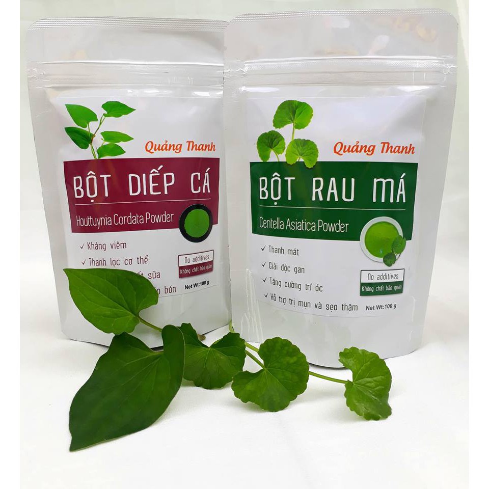 Combo Bột Rau Má và Bột Diếp Cá Quảng Thanh