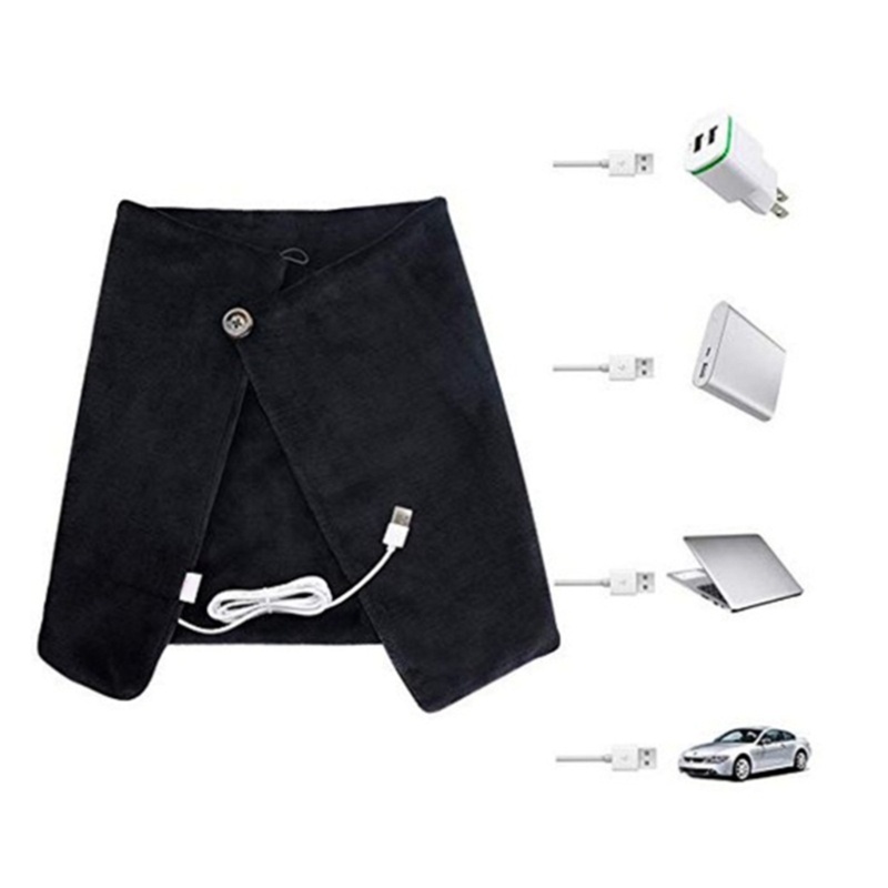 Aoto Chăn Sưởi Ấm Bằng Điện USB Có Thể Sạc Lại Cho Văn Phòng Ký Túc Xá