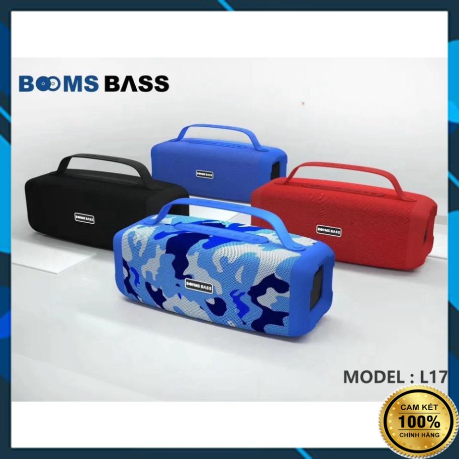 Loa Nghe Nhạc Bluetooth Boombass L17 Chính Hãng, Loa Blutooth 5.0 Xách Tay Công Suất Lớn Hỗ Trợ Thẻ Nhớ USB Audio 3.5mm