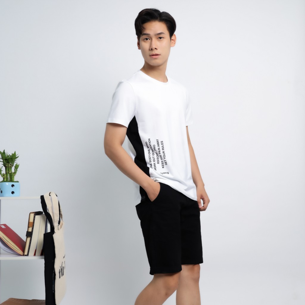 [7 Màu] Áo Phông Nam Đẹp In Chữ Có Màu Đen,Trắng,...Áo Thun Nam Trơn Cao Cấp ,Thấm Hút Tốt - AT02- GUSTA