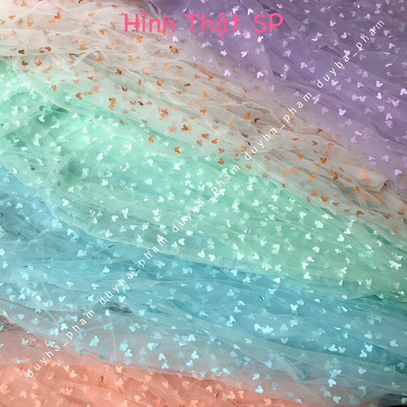 🦄VẢI LƯỚI HOẠ TIẾT MICKEY CUTE🦄