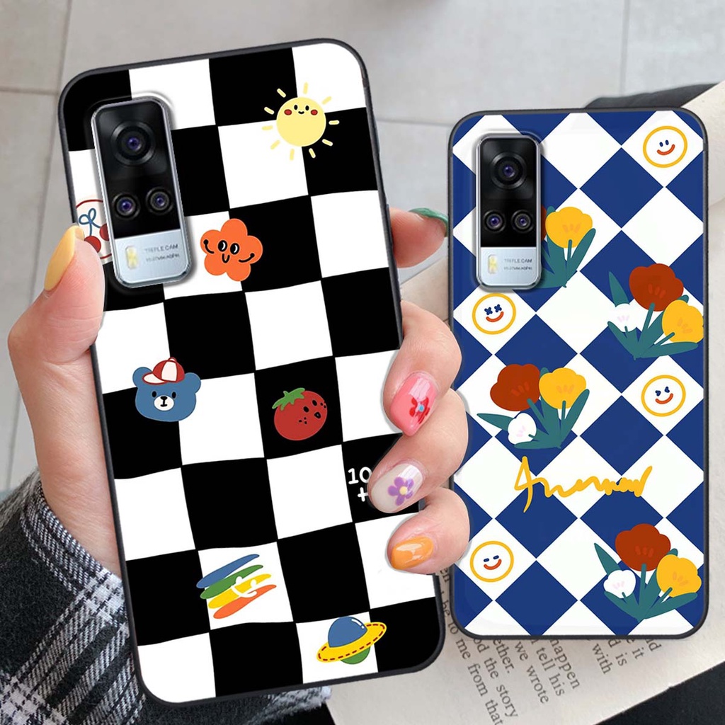 Ốp Vivo Y51 2020 họa tiết hoa, gấu thời trang, ốp dẻo bền đẹp