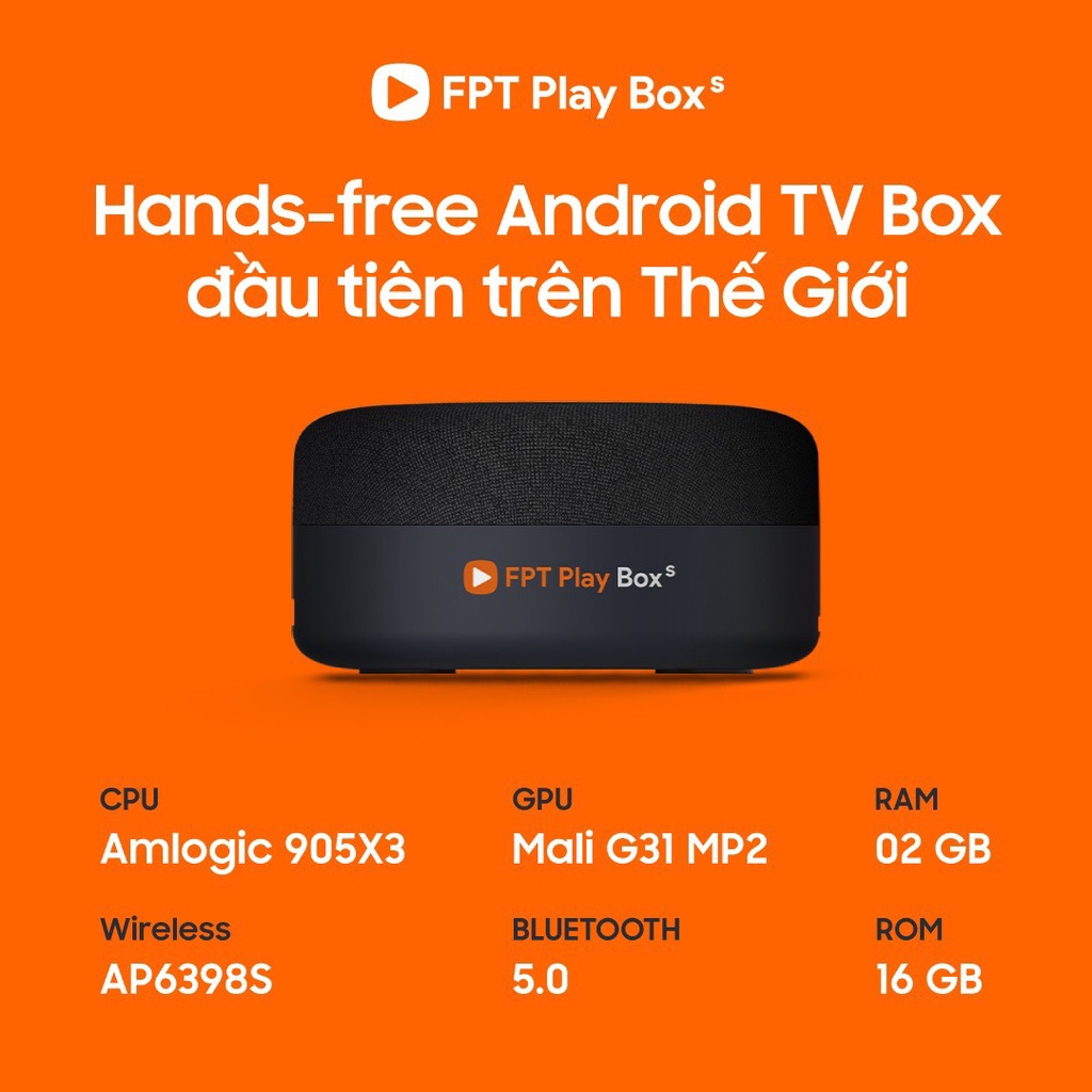FPT Play Box S 2021 Mã T590 SMART HUB KẾT HỢP LOA THÔNG MINH LẦN ĐẦU TIÊN TRÊN THẾ GIỚI T590 2021