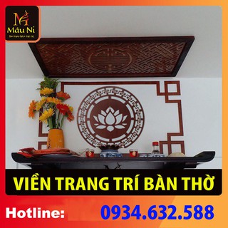 sx - [ ÔP CHỈ VIỀN BANTHỜ ] Alu Ốp trang trí bàn thờ treo tường MÂU NI dùng dán sau tủ thờ, vách thờ, trang thờ