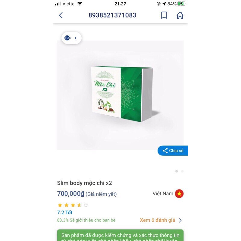 Giảm cân mộc chi x2 [ Mua 1 + Tặng 1 Bao Mạnh ] | BigBuy360 - bigbuy360.vn