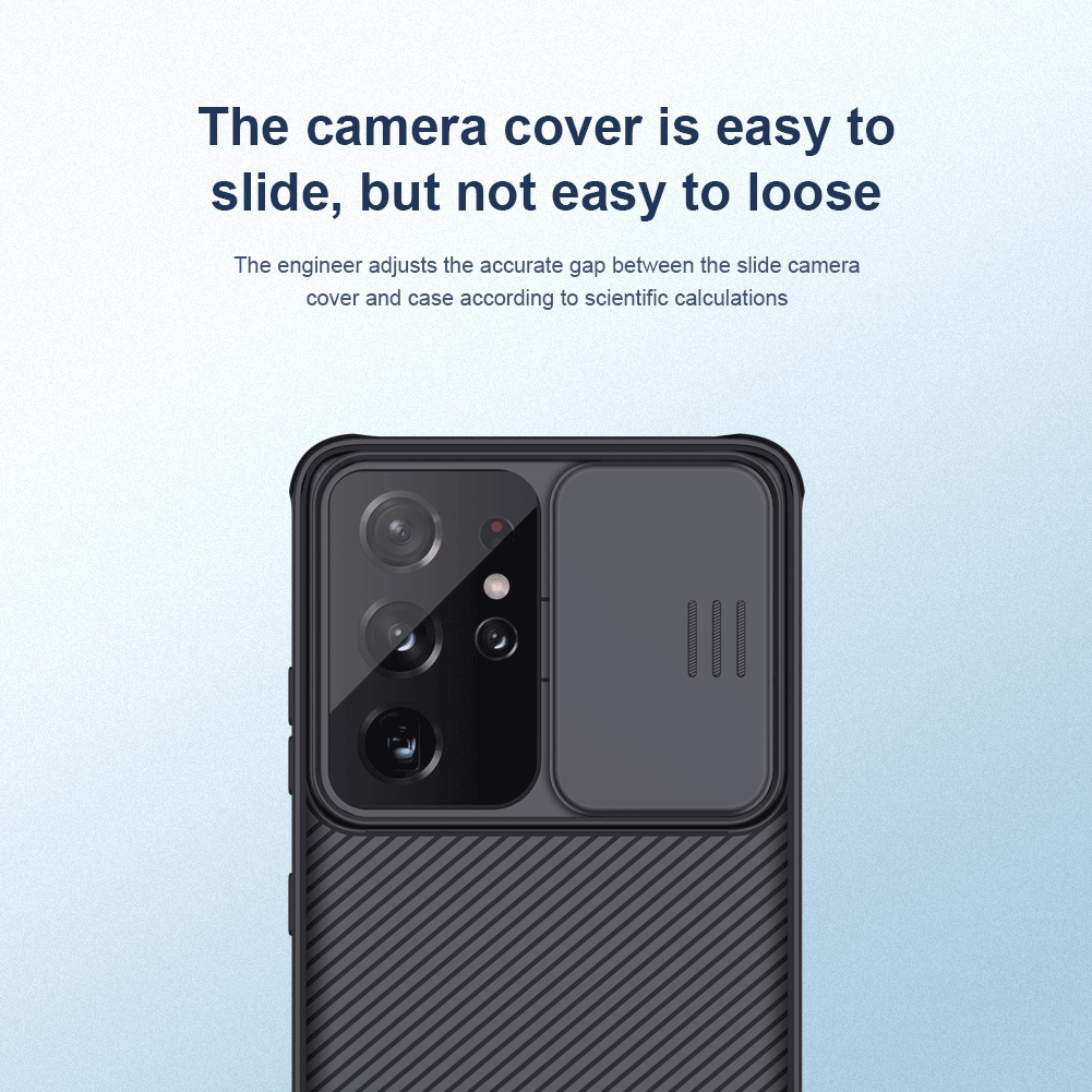 Ốp điện thoại TPU và PC nắp trượt bảo vệ camera Nillkin cho Samsung Galaxy S21 5G / S21 Ultra / S21 + 5G