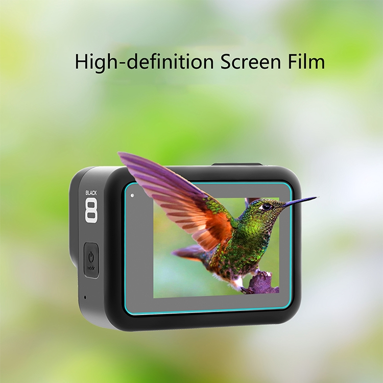 Bộ 3 miếng dán kính cường lực bảo vệ toàn diện cho GoPro Hero 8