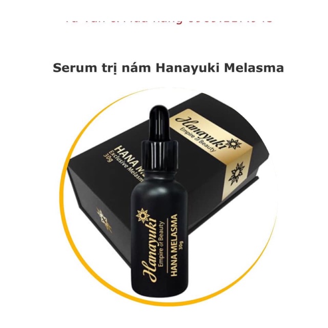 Serum trị nám HANA MELASMA Hanayuki