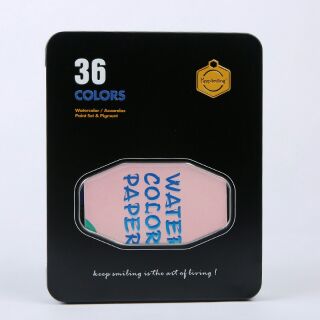 Bộ 36 màu nước dạng nén (hộp sắt)