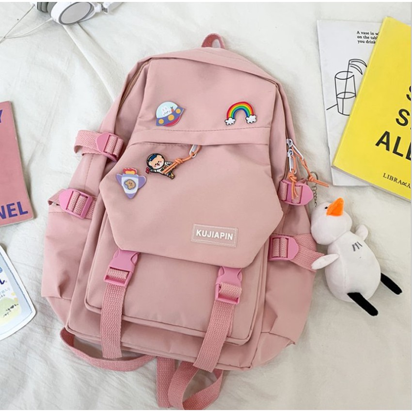 Balo ulzzang chống nước Bag.ThanhThu họa tiết cầu vồng 91