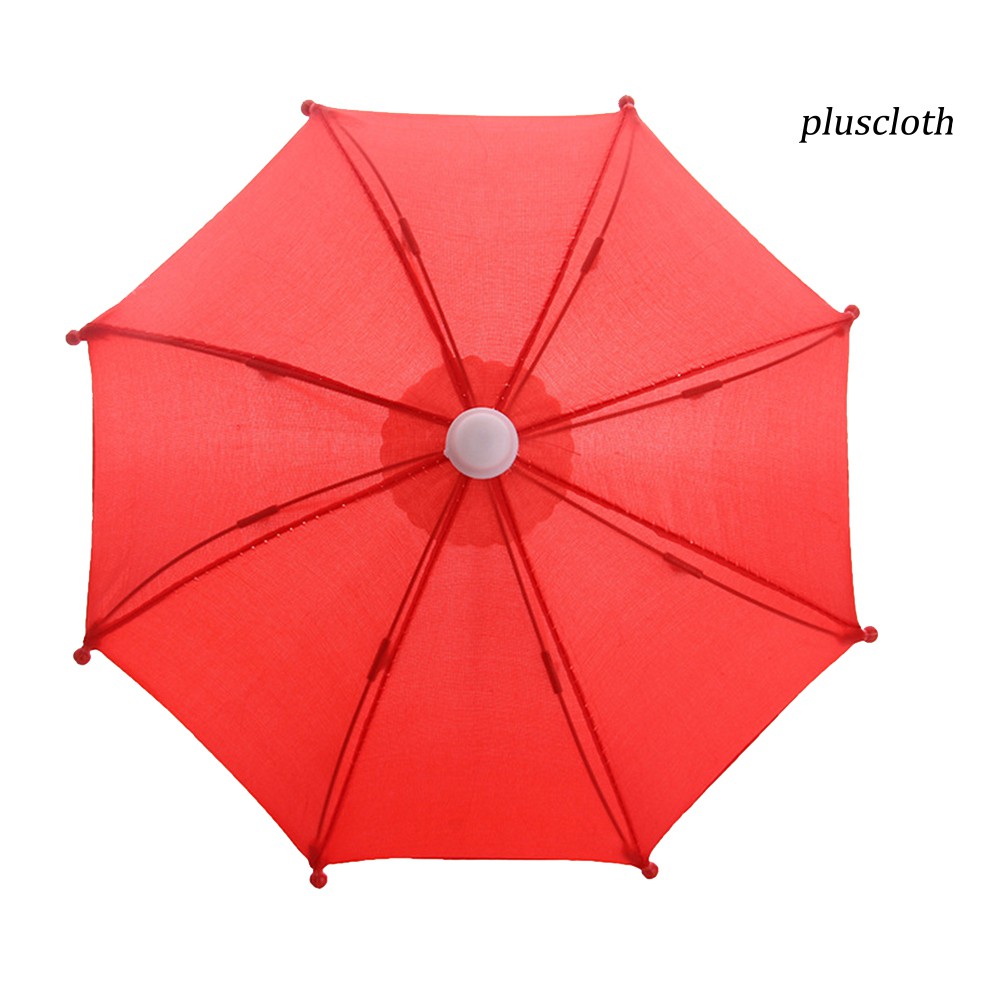Cây dù đồ chơi mini màu trơn đáng yêu dành cho búp bê