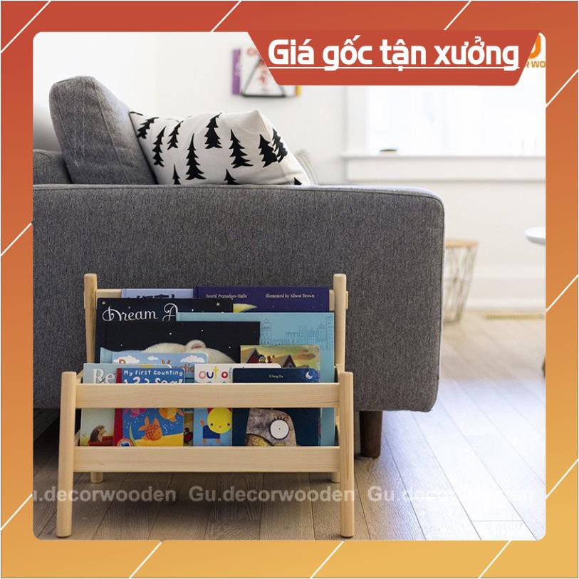 [ VIDEO THỰC TẾ ] Gía Sách - Tủ Đựng Sách Cho Bé Thông Minh GU-DECOR Chất Liệu Gỗ Thông Bo Tròn Kỹ Lưỡng